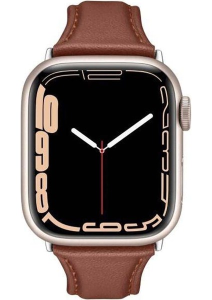 Ciel by CYRILL Apple Watch 42mm Seri 10 - 41mm Seri 9/8/7 - 40mm Seri SE2/SE/6/5/4 Kordon Kayış Kajuk Band Chestnut - AMP05442 modelleri