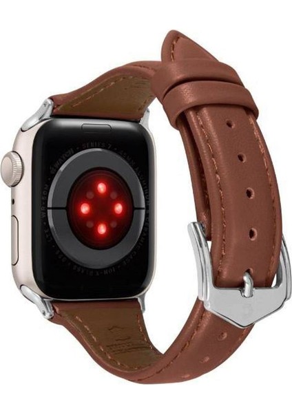 Ciel by CYRILL Apple Watch 42mm Seri 10 - 41mm Seri 9/8/7 - 40mm Seri SE2/SE/6/5/4 Kordon Kayış Kajuk Band Chestnut - AMP05442 fırsatları