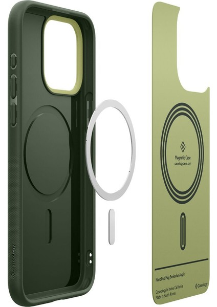 Caseology iPhone 15 Pro Max ile Uyumlu Kılıf Nano Pop Mag MagSafe özellikli Avo Green - ACS06619