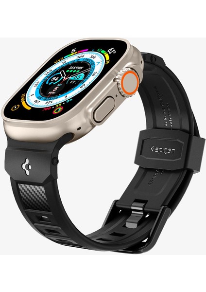 Apple Watch 49mm Ultra 2/1 - 46mm Seri 10 - 45mm Seri 9/8/7 - 44mm Seri SE2/SE/6/5/4 Kordon Kayış Rugged Ultra Band Matte Black - AMP07105 indirimleri