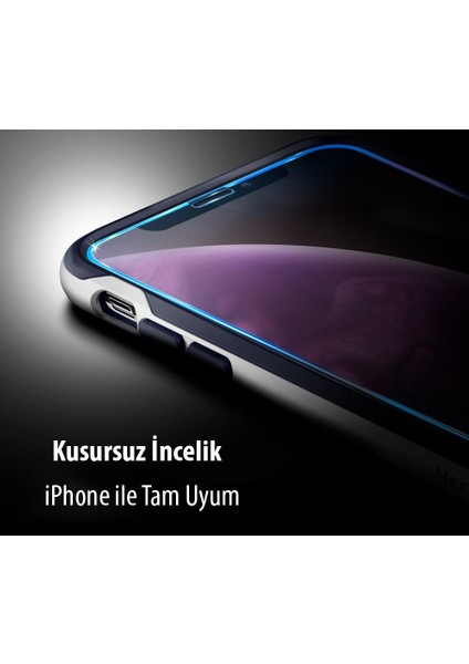 iPhone 11 Pro Max / iPhone XS Max Cam Ekran Koruyucu Tam Kaplayan Glas.tR Slim Full Cover Black - 065GL25232