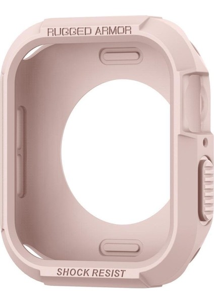 Apple Watch 45mm/44mm (Seri 9/8/SE2/7/6/SE/5/4) Kılıf Rugged Armor Rose Gold - 062CS24470