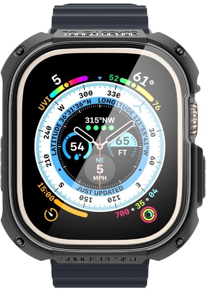 Apple Watch 49mm (Ultra 2/1) Kılıf Tough Armor Black - ACS05457 fiyatları
