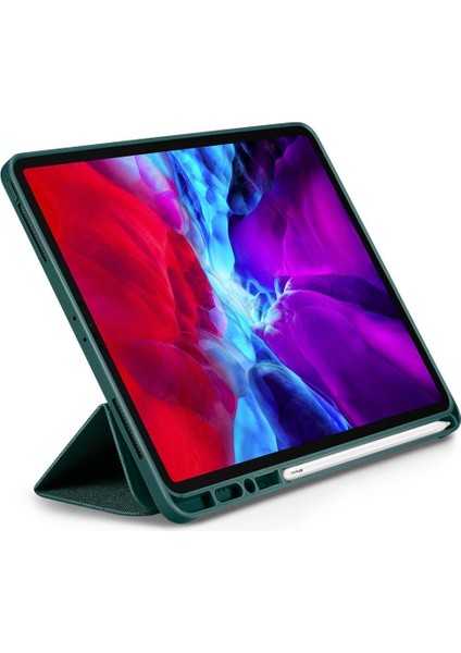 iPad Pro 11'' (2022 / 2021 / 2020 / 2018) Kılıf Urban Fit Dokuma Midnight Green - ACS01056