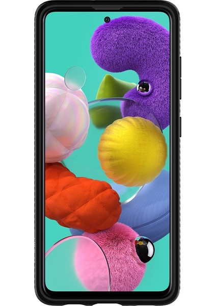 Galaxy A51 Kılıf Liquid Air Matte Black - ACS00601