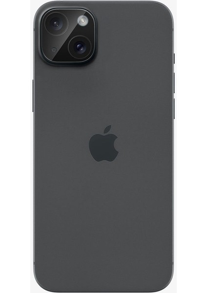 iPhone 15 / 15 Plus / 14 / 14 Plus Kamera Lens Camı Koruyucu Glas.tR Optik (2 Adet) Black - AGL06917