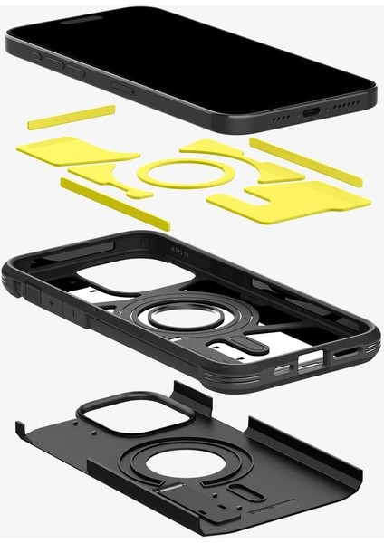 iPhone 15 Pro Max Kılıf Tough Armor MagFit MagSafe özellikli Black - ACS06594