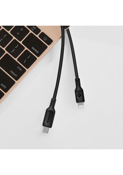 Essential USB-C to Lightning (1 Metre) Hızlı Şarj/Data Kablosu MFI Lisanslı C10CL Black - 000CA27021