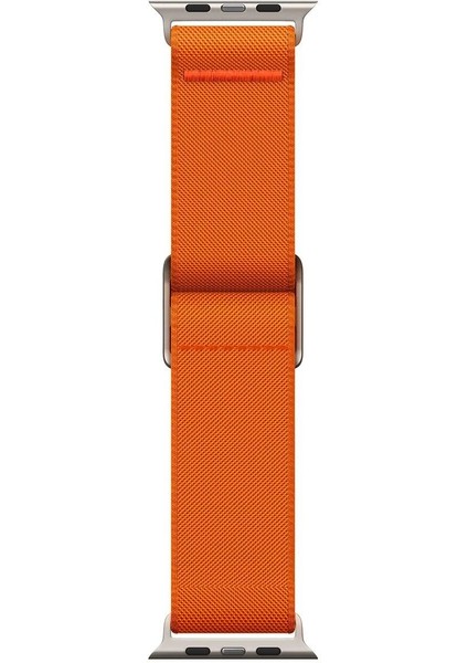 Apple Watch 49mm Ultra 2/1 - 46mm Seri 10 - 45mm Seri 9/8/7 - 44mm Seri SE2/SE/6/5/4 Kordon Kayış Band Lite Fit Ultra Orange - AMP05986