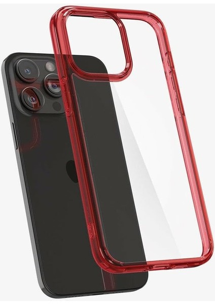 iPhone 15 Pro Max Kılıf Ultra Hybrid Deep Red - ACS07054