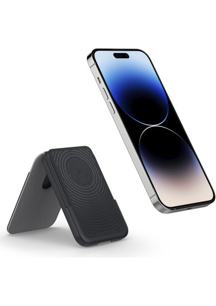 Caseology iPhone için MagSafe özellikli Kartlı Manyetik Cüzdan Nano Pop Black Sesame - AFA05979