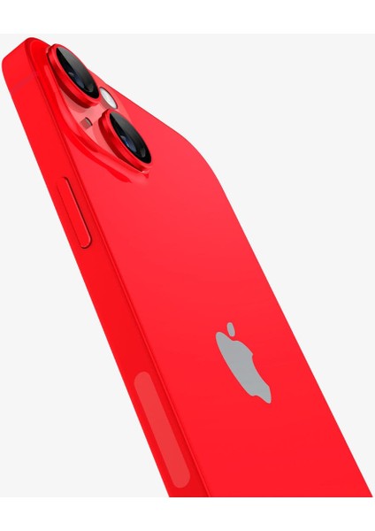 iPhone 15 / 15 Plus / 14 / 14 Plus Kamera Lens Camı Koruyucu Glas.tR EZ Fit Optik Pro (2 Adet) Red - AGL05605