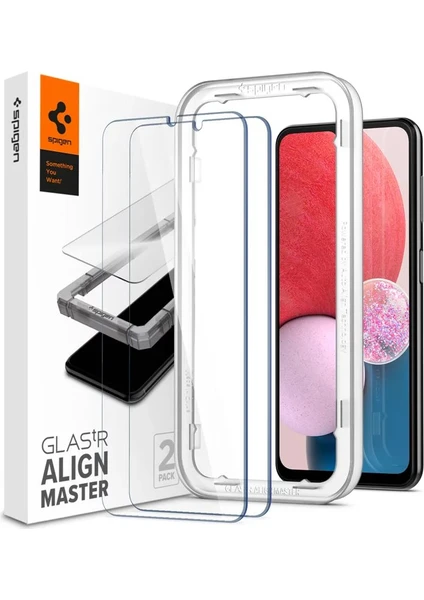 Galaxy A13 Cam Ekran Koruyucu Kolay Kurulum AlignMaster Glas.tR (2 Adet) - AGL04280