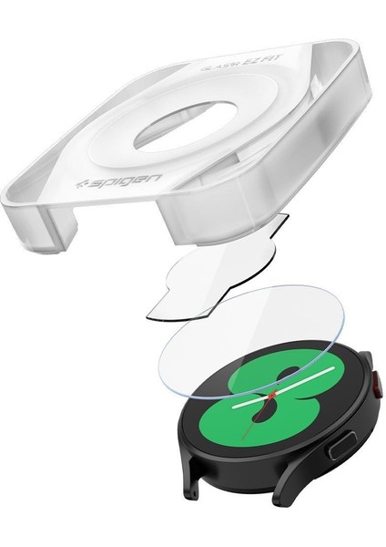Galaxy Watch 4 (40mm) Cam Ekran Koruyucu Kolay Kurulum GLAS.tR EZ Fit Slim HD (2 Adet) - AGL03428