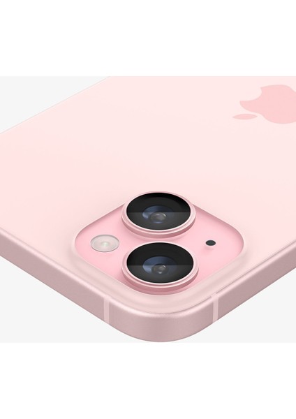 iPhone 15 / 15 Plus / 14 / 14 Plus Kamera Lens Camı Koruyucu Glas.tR EZ Fit Optik Pro (2 Adet) Pink - AGL07167