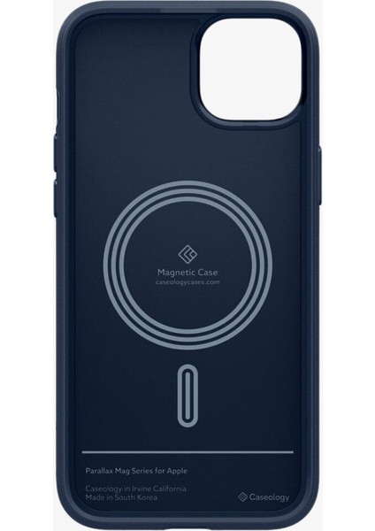 Caseology iPhone 15 Kılıf Parallax Mag MagSafe özellikli Midnight Blue - ACS06819