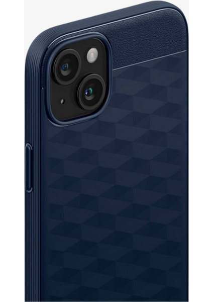 Caseology iPhone 15 Kılıf Parallax Mag MagSafe özellikli Midnight Blue - ACS06819
