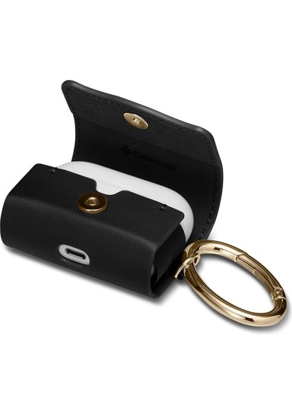 Caseology AirPods Pro (1.nesil) ile Uyumlu Kılıf Leather Chic (Deri) Black - ASD00668 fırsatları