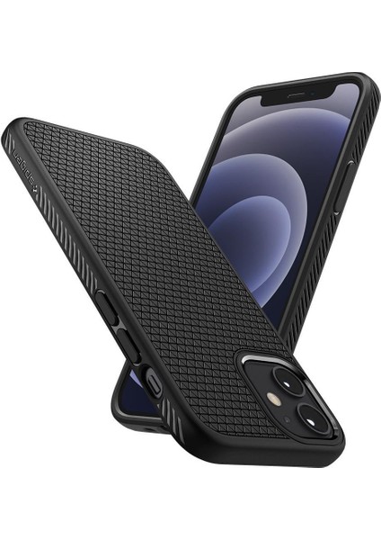 iPhone 12 mini Kılıf Liquid Air Matte Black - ACS01744