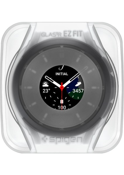 Samsung Galaxy Watch 4 Classic (42mm) / Watch 3 (41mm) Cam Ekran Koruyucu Kolay Kurulum GLAS.tR EZ Fit Slim HD (2 Adet) - AGL03747 fırsatları