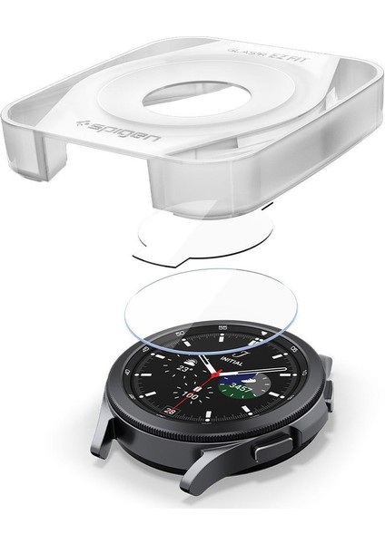 Samsung Galaxy Watch 4 Classic (42mm) / Watch 3 (41mm) Cam Ekran Koruyucu Kolay Kurulum GLAS.tR EZ Fit Slim HD (2 Adet) - AGL03747 indirimleri