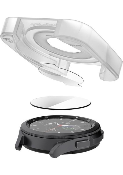 Samsung Galaxy Watch 4 Classic (42mm) / Watch 3 (41mm) Cam Ekran Koruyucu Kolay Kurulum GLAS.tR EZ Fit Slim HD (2 Adet) - AGL03747