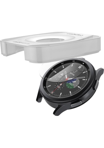 Samsung Galaxy Watch 4 Classic (42mm) / Watch 3 (41mm) Cam Ekran Koruyucu Kolay Kurulum GLAS.tR EZ Fit Slim HD (2 Adet) - AGL03747