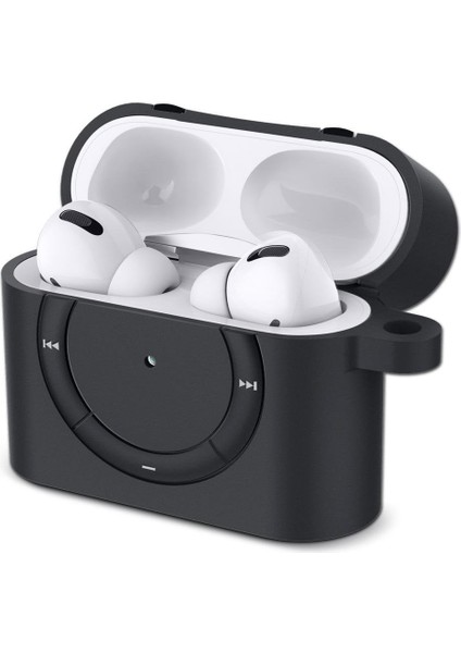 AirPods Pro (1. nesil) Kılıf Classic Shuffle Charcoal - ASD00838