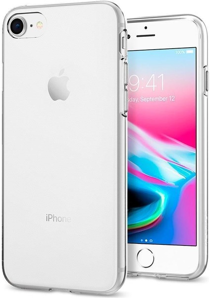 iPhone SE (2022 / 2020) / iPhone 8 / iPhone 7 Kılıf Liquid Crystal 4 Tarafı Tam Koruma Crystal Clear - 042CS20435