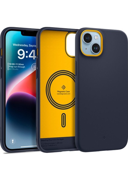 Caseology iPhone 14 Plus Kılıf Nano Pop Mag MagSafe özellikli Blueberry Navy - ACS04935