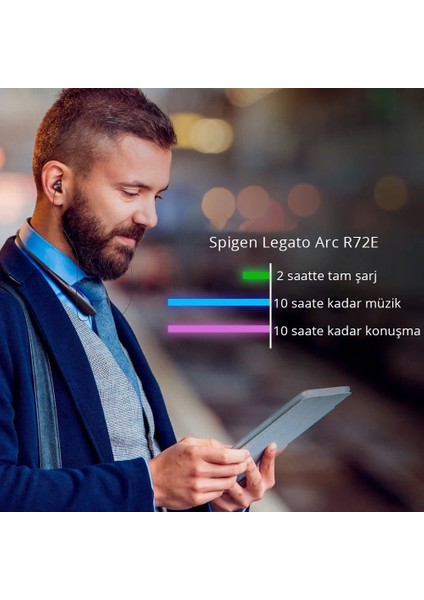 Legato Arc R72E Kablosuz Bluetooth Kulaklık Qualcomm® aptX# HD Audio - 000SD22545