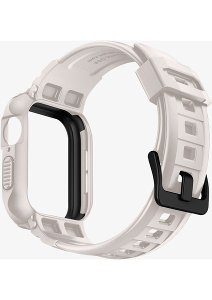 Apple Watch 45mm (Seri 9/8/7) Kılıf & Kordon Kayış Rugged Armor Pro Dune Beige - ACS07386