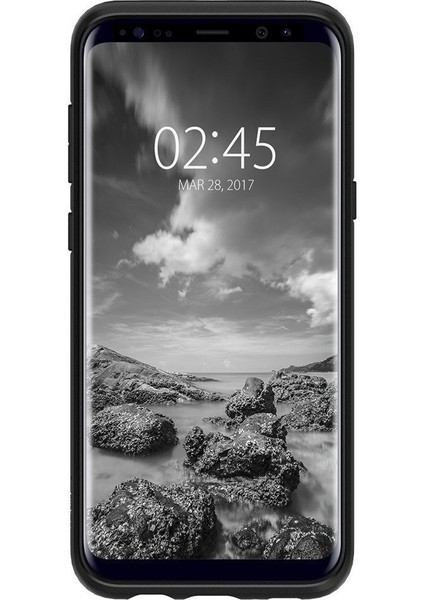 Galaxy S8 Kılıf Liquid Air Black - 565CS21611