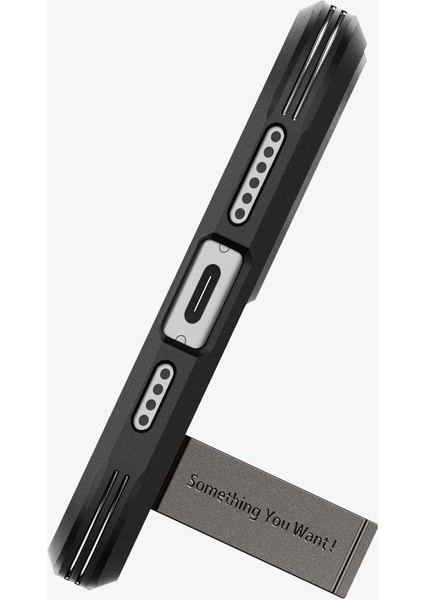 iPhone 15 Plus Kılıf Tough Armor MagFit MagSafe özellikli Gunmetal - ACS06668