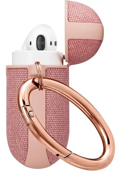 AirPods (2. nesil) / (1.nesil) Kılıf Urban Fit Dokuma Rose Gold - 074CS27598