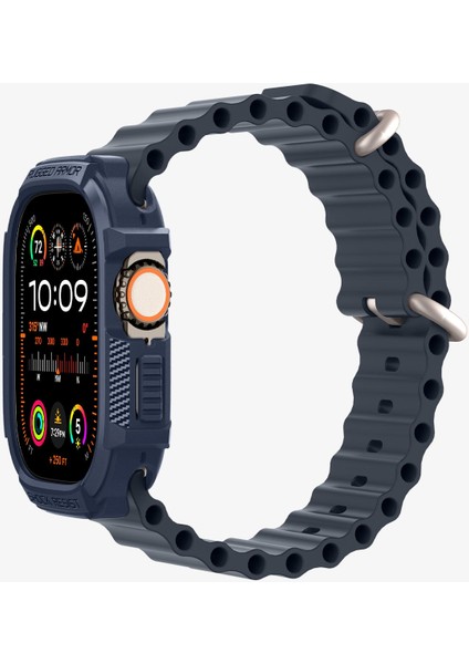 Apple Watch 49mm (Ultra 2/1) Kılıf Rugged Armor Navy Blue - ACS07382