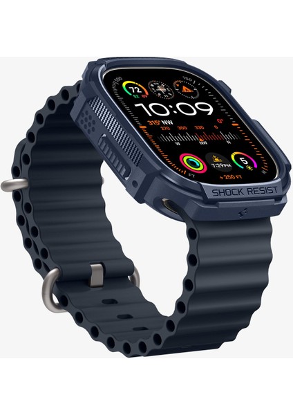 Apple Watch 49mm (Ultra 2/1) Kılıf Rugged Armor Navy Blue - ACS07382