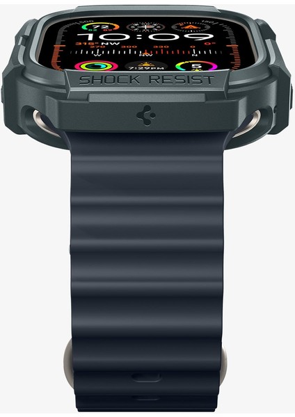 Apple Watch 49mm (Ultra 2/1) Kılıf Rugged Armor Abyss Green - ACS07383