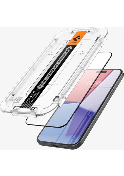 iPhone 15 Plus Cam Ekran Koruyucu Kolay Kurulum GLAS.tR EZ Fit Full Cover HD Black (2 Adet) - AGL06884 fiyatları