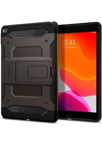 iPad 10.2" 9.Nesil (2021) / 8.Nesil (2020) / 7.Nesil (2019) Kılıf Tough Armor TECH Gunmetal - ACS00378