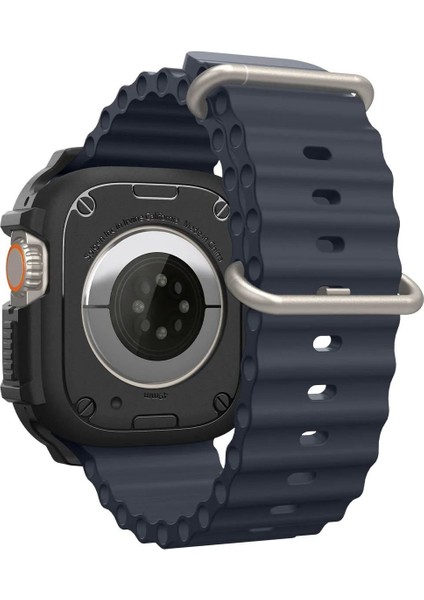 Apple Watch 49mm (Ultra 2/1) Kılıf Rugged Armor Matte Black - ACS05456