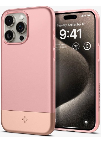 iPhone 15 Pro Kılıf Style Armor MagFit MagSafe özellikli Rose Gold - ACS06745