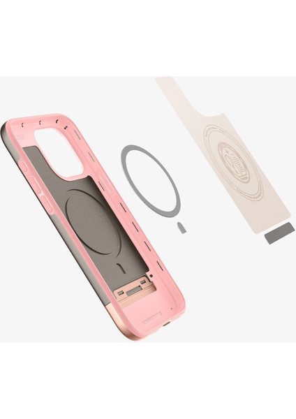 iPhone 15 Pro Kılıf Style Armor MagFit MagSafe özellikli Rose Gold - ACS06745