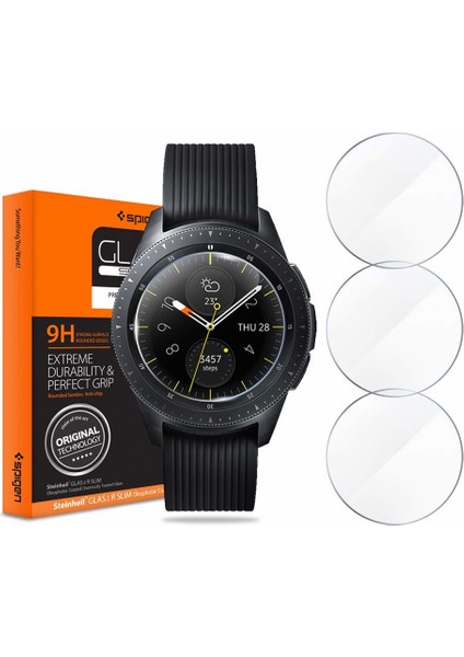 Samsung Galaxy Watch (42mm) Cam Ekran Koruyucu GLAS.tR Slim HD (3 Adet) - 600GL25075