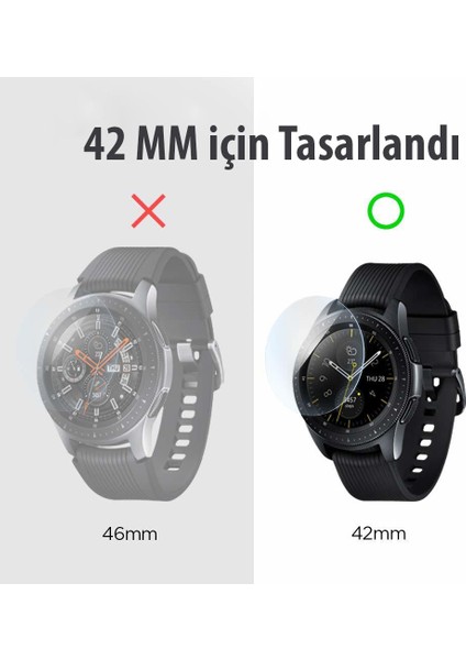 Samsung Galaxy Watch (42mm) Cam Ekran Koruyucu GLAS.tR Slim HD (3 Adet) - 600GL25075 fırsatları