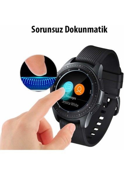 Samsung Galaxy Watch (42mm) Cam Ekran Koruyucu GLAS.tR Slim HD (3 Adet) - 600GL25075