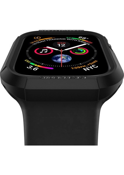 Apple Watch 41mm/40mm (Seri 9/8/SE2/7/6/SE/5/4) Kılıf Rugged Armor Black - 061CS24480