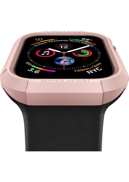 Apple Watch 41mm/40mm (Seri 9/8/SE2/7/6/SE/5/4) Kılıf Rugged Armor Black - 061CS24480