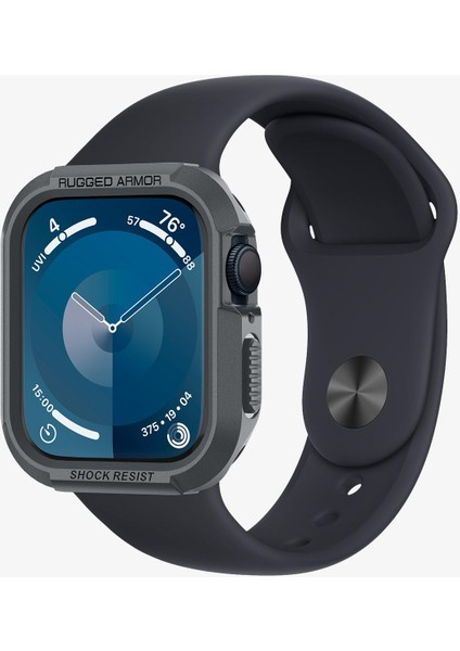 Apple Watch 45mm/44mm (Seri 9/8/SE2/7/6/SE/5/4) Kılıf Rugged Armor Dark Gray - ACS07380