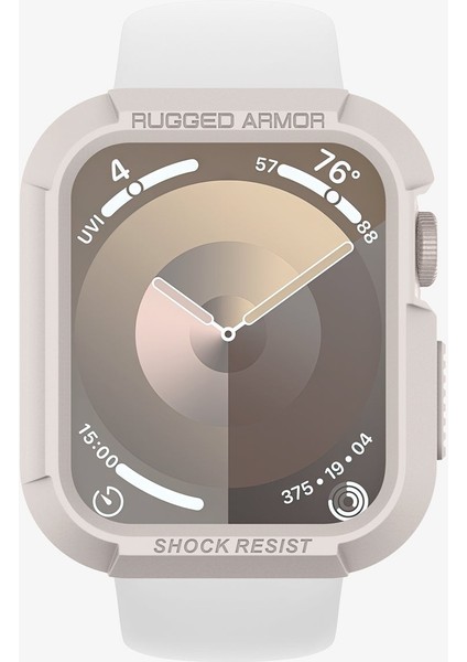 Apple Watch 45mm/44mm (Seri 9/8/SE2/7/6/SE/5/4) Kılıf Rugged Armor Dune Beige - ACS07379